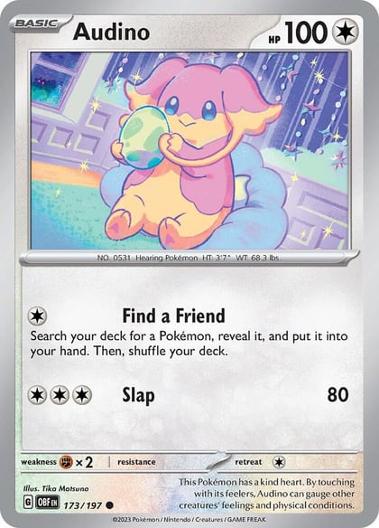Audino, SV03: Obsidian Flames 173/197