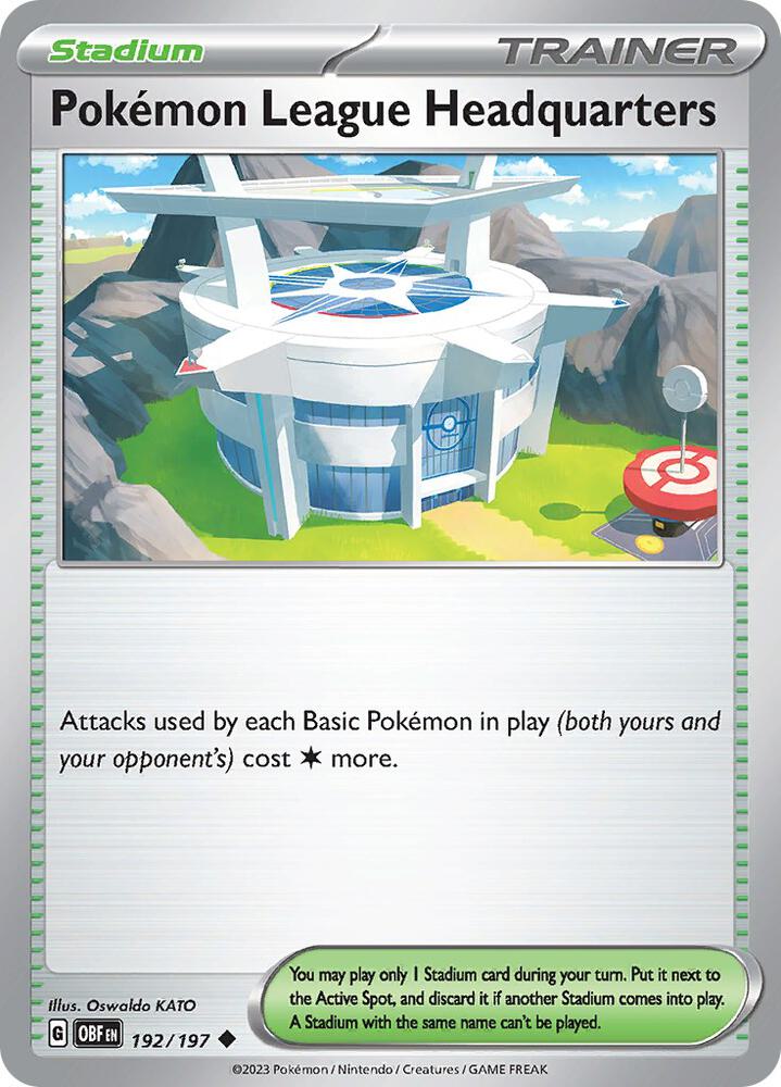 Pokemon League Headquarters, SV03: Obsidian Flames 192/197