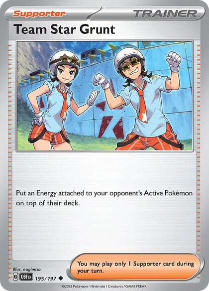 Team Star Grunt, SV03: Obsidian Flames 195/197