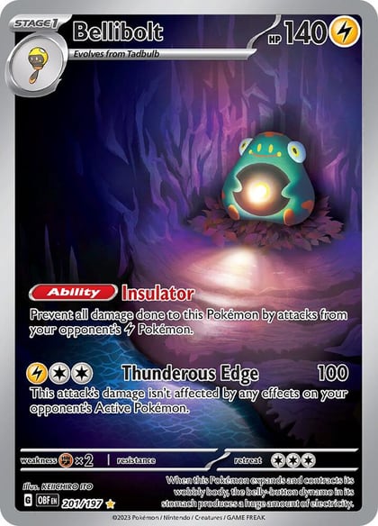 Bellibolt - 201/197, SV03: Obsidian Flames 201/197