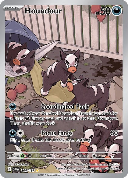 Houndour - 204/197, SV03: Obsidian Flames 204/197