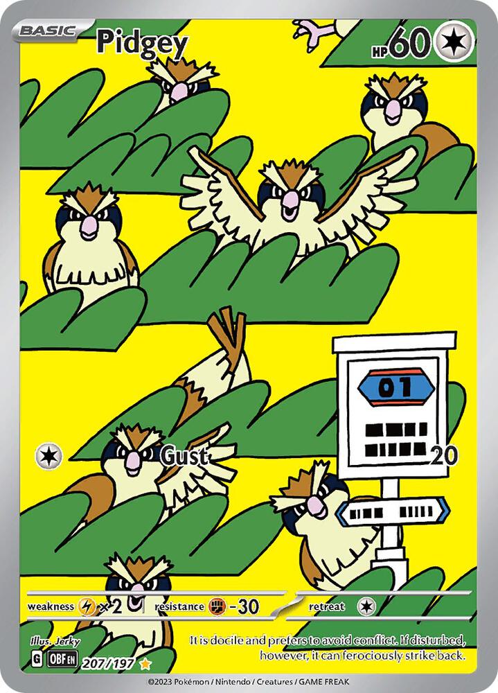 Pidgey - 207/197, SV03: Obsidian Flames 207/197