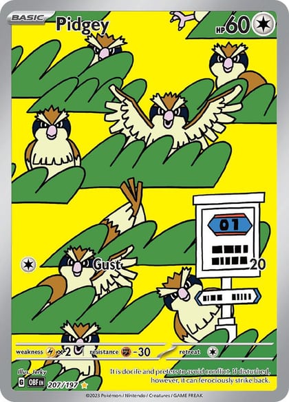 Pidgey - 207/197, SV03: Obsidian Flames 207/197