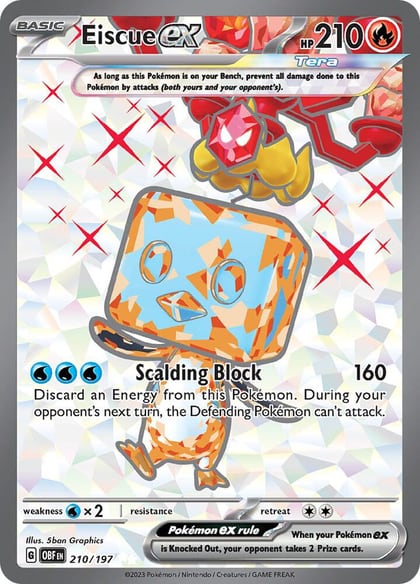 Eiscue ex - 210/197, SV03: Obsidian Flames 210/197