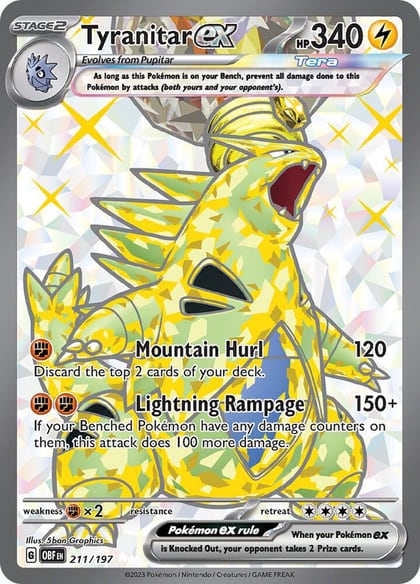Tyranitar ex - 211/197, SV03: Obsidian Flames 211/197