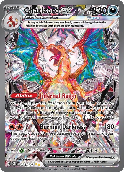 Charizard ex - 223/197, SV03: Obsidian Flames 223/197