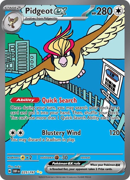 Pidgeot ex - 225/197, SV03: Obsidian Flames 225/197