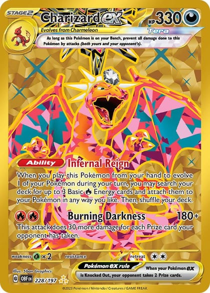 Charizard ex - 228/197, SV03: Obsidian Flames 228/197