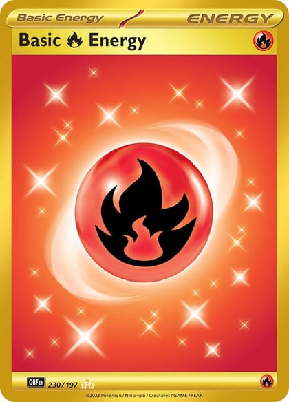 Basic Fire Energy - 230/197, SV03: Obsidian Flames 230/197