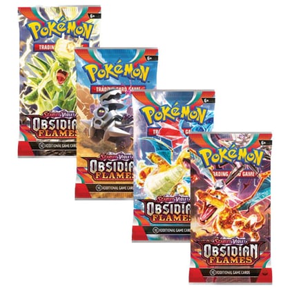Obsidian Flames Booster Pack Art Bundle [Set of 4], SV03: Obsidian Flames P515079