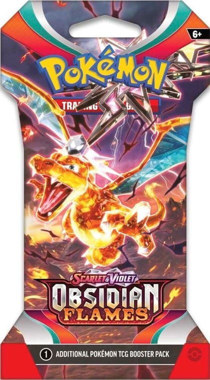 Obsidian Flames Sleeved Booster Pack, SV03: Obsidian Flames P534087
