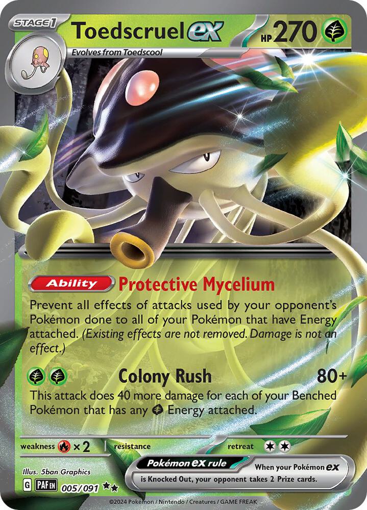 Toedscruel ex - 005/091, SV: Paldean Fates 005/091