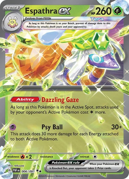 Espathra ex - 006/091, SV: Paldean Fates 006/091