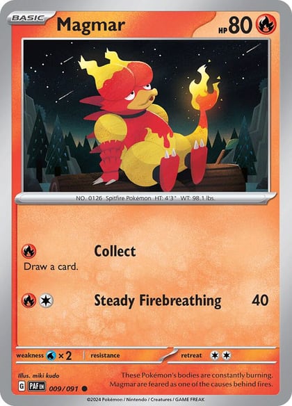 Magmar, SV: Paldean Fates 009/091