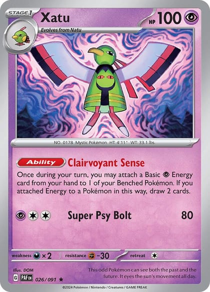 Xatu - 026/091, SV: Paldean Fates 026/091