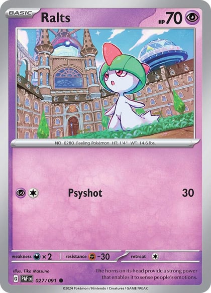 Ralts - 027/091, SV: Paldean Fates 027/091