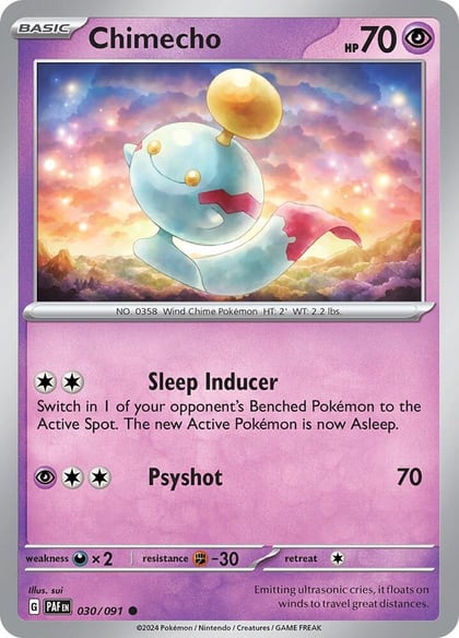 Chimecho, SV: Paldean Fates 030/091