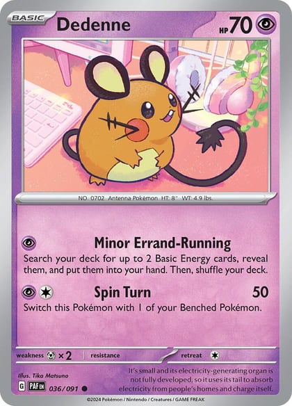 Dedenne, SV: Paldean Fates 036/091