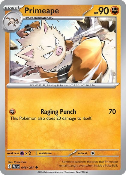 Primeape - 046/091, SV: Paldean Fates 046/091