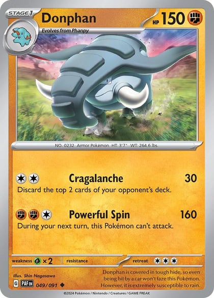 Donphan, SV: Paldean Fates 049/091