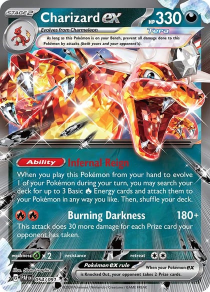 Charizard ex - 054/091, SV: Paldean Fates 054/091