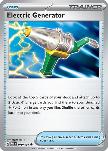 Electric Generator, SV: Paldean Fates 079/091