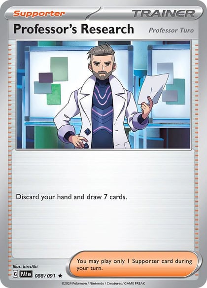 Professor's Research [Professor Turo] - 088/091, SV: Paldean Fates 088/091