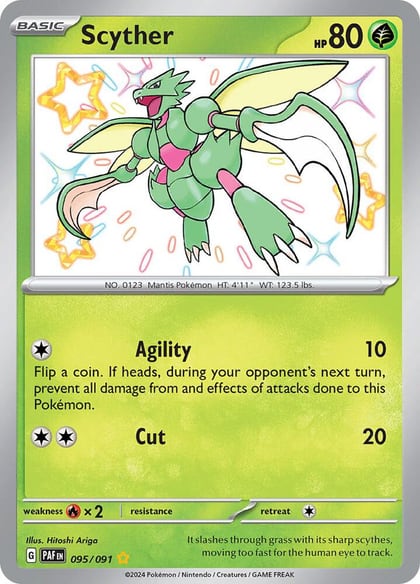 Scyther, SV: Paldean Fates 095/091