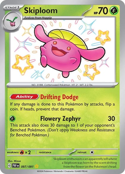 Skiploom, SV: Paldean Fates 097/091