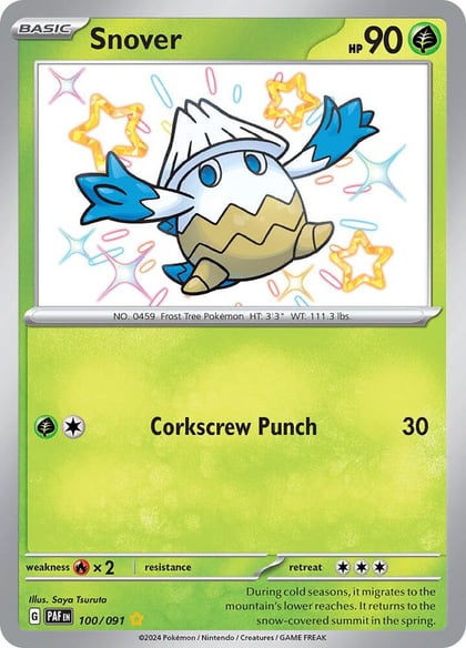 Snover, SV: Paldean Fates 100/091