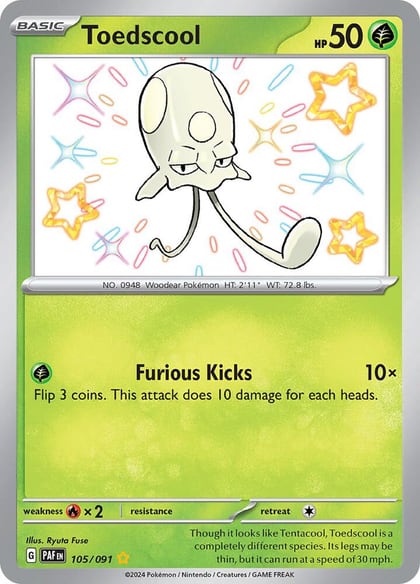 Toedscool - 105/091, SV: Paldean Fates 105/091
