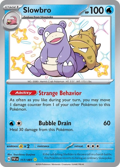 Slowbro, SV: Paldean Fates 117/091