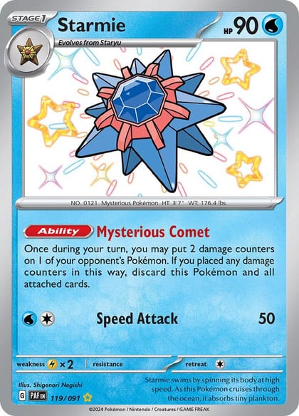 Starmie, SV: Paldean Fates 119/091