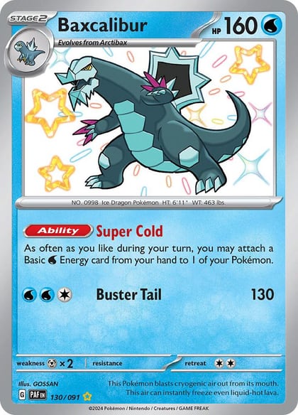 Baxcalibur, SV: Paldean Fates 130/091