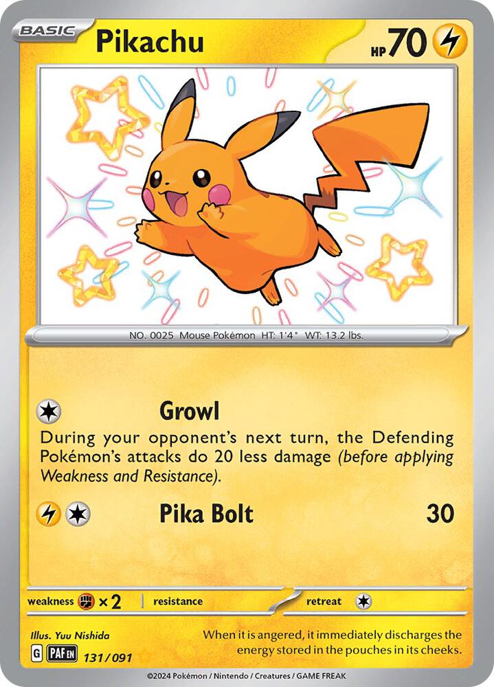 Pikachu - 131/091, SV: Paldean Fates 131/091