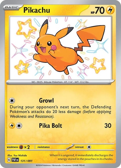 Pikachu - 131/091, SV: Paldean Fates 131/091