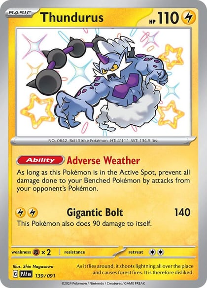 Thundurus, SV: Paldean Fates 139/091
