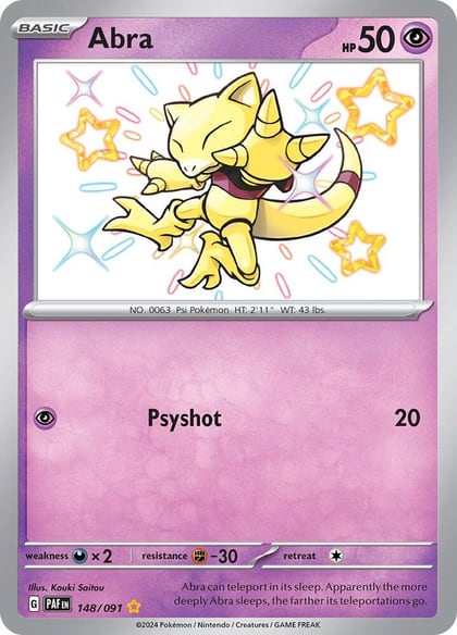 Abra, SV: Paldean Fates 148/091