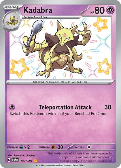Kadabra, SV: Paldean Fates 149/091