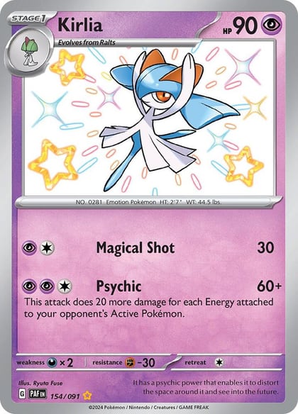 Kirlia - 154/091, SV: Paldean Fates 154/091