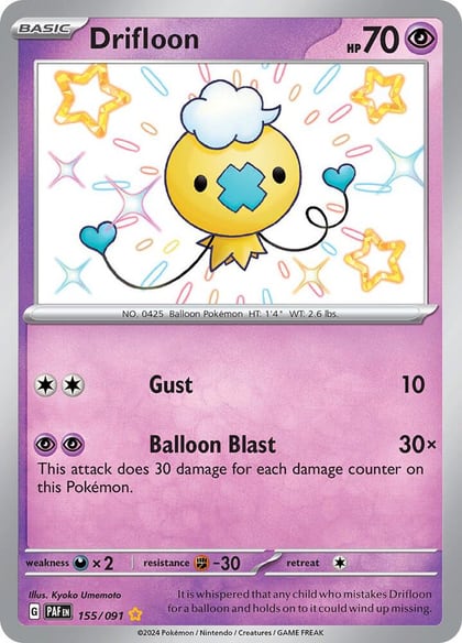 Drifloon, SV: Paldean Fates 155/091