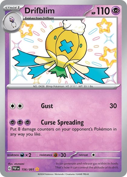 Drifblim, SV: Paldean Fates 156/091
