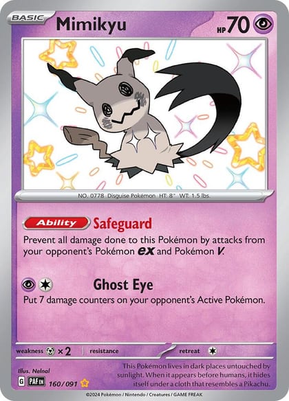 Mimikyu -160/091, SV: Paldean Fates 160/091