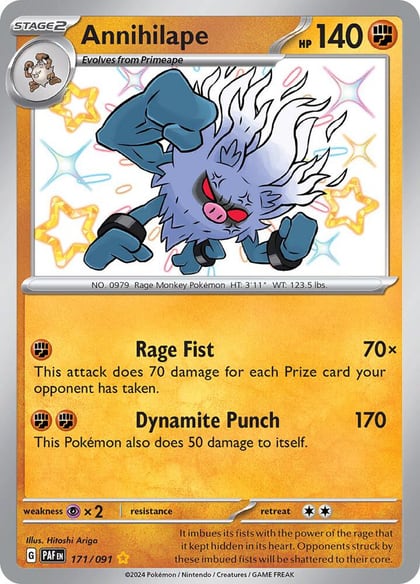 Annihilape - 171/091, SV: Paldean Fates 171/091