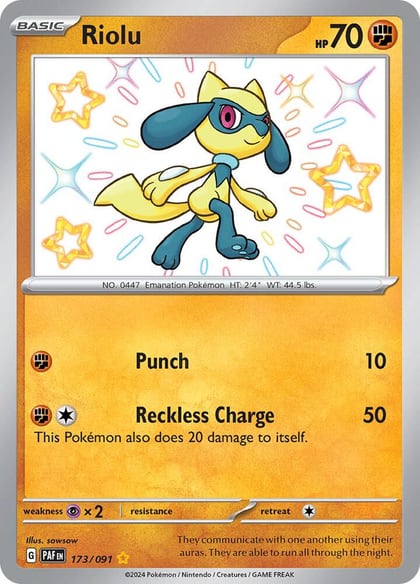Riolu, SV: Paldean Fates 173/091