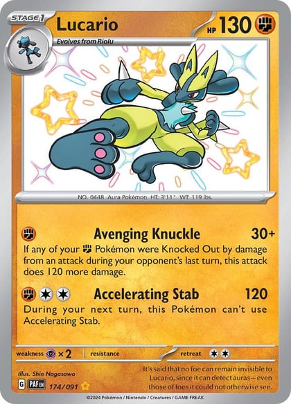 Lucario, SV: Paldean Fates 174/091