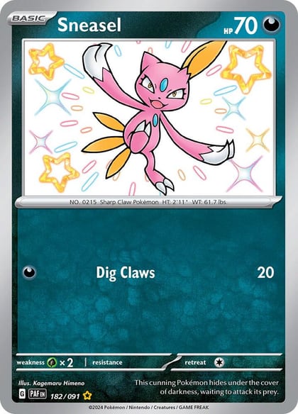 Sneasel, SV: Paldean Fates 182/091