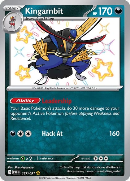 Kingambit, SV: Paldean Fates 187/091