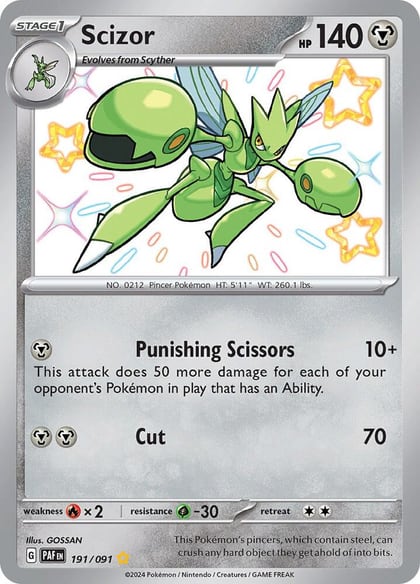 Scizor, SV: Paldean Fates 191/091