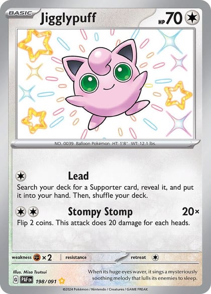 Jigglypuff, SV: Paldean Fates 198/091